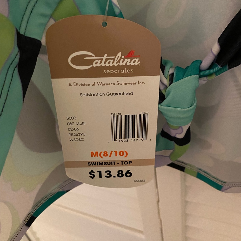NWT Catalina 2PC Swimsuit: Top size M (8-10)/Bottom size S (4-6) - Picture 9 of 9